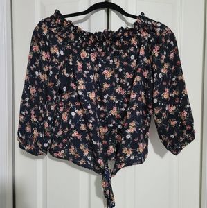 Dynamite, floral, off-the-shoulder top
